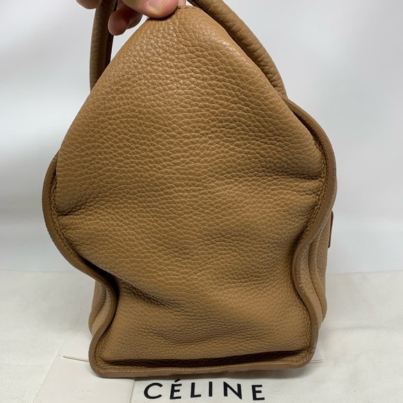 Authentic CELINE Mini camel Leather Luggage Tote Bag - Picture 5 of 16